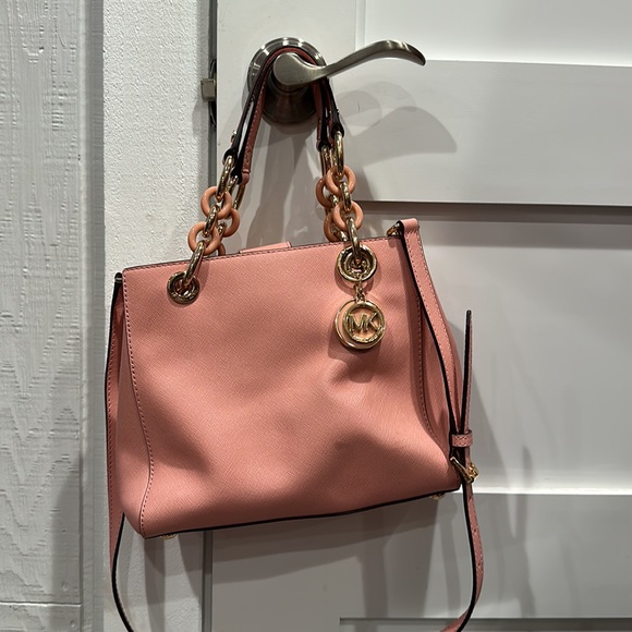 Michael Kors Cynthia Saffiano Small Leather Purse - Picture 1 of 12